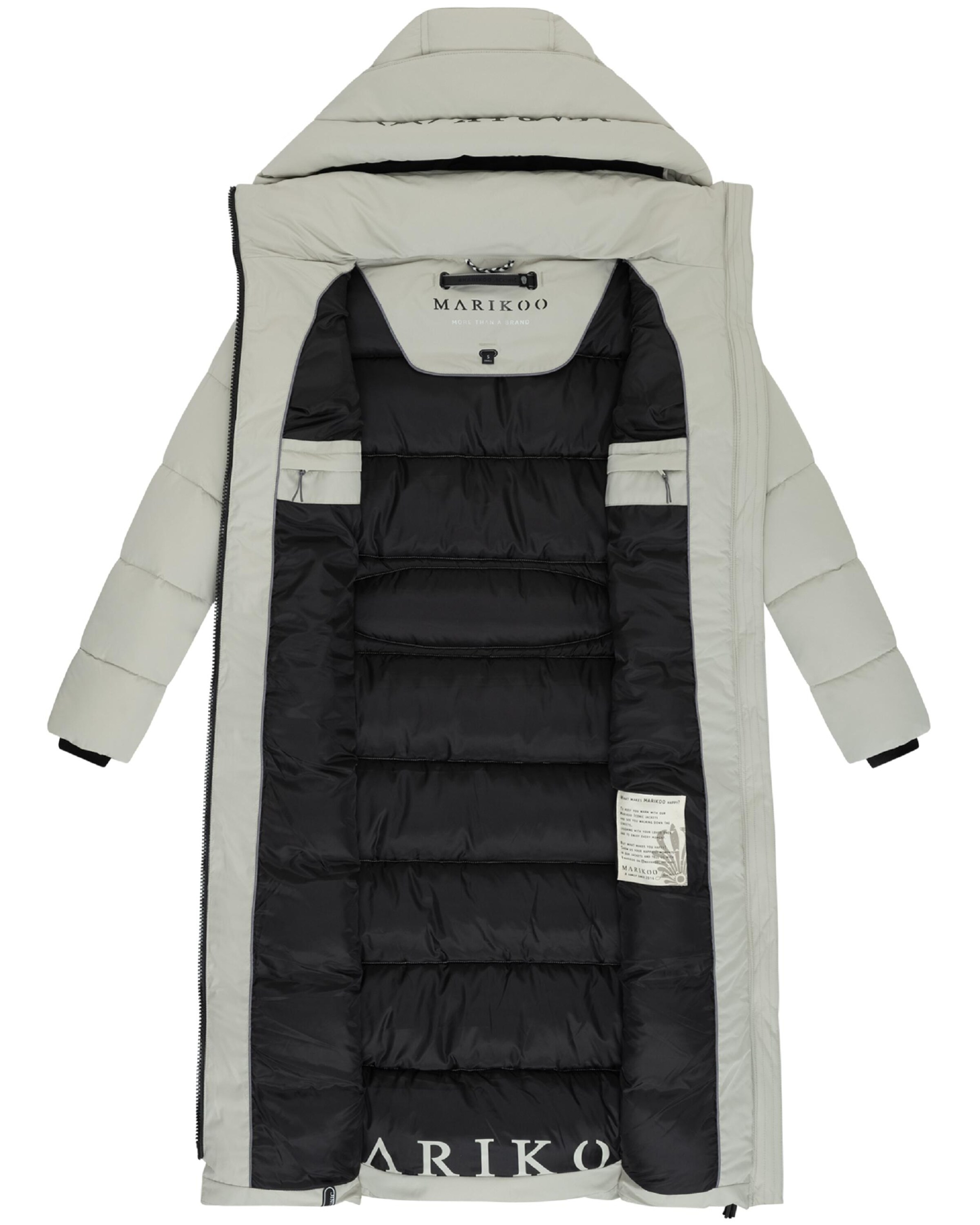 MARIKOO Зимнее пальто 'Nadeshikoo XVI' в Серый