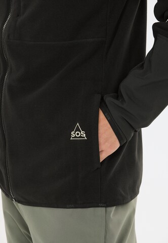 SOS Fleecejacke 'Bromo' in Schwarz