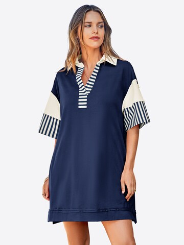 Imily Bela Šaty - Modrá: predná strana