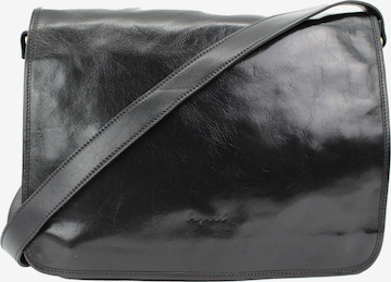bupell Messenger 'Eugenio' in Schwarz: Vorderseite