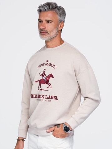 Ombre Sweatshirt i beige