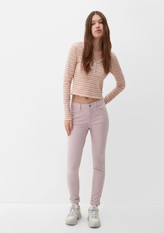 QS Skinny Jeans in Roze