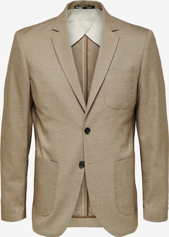 SELECTED HOMME Slim fit Suit Jacket 'GABE' in Brown: front