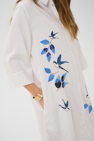 Cream Shirt Dress 'CRSilje' in White