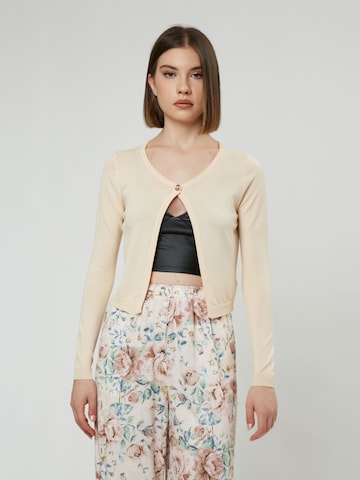 Influencer Knit cardigan in Beige: front