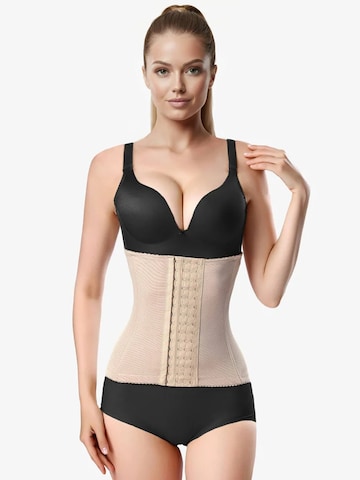 Shapetape Bodice 'Waist Trainer Korset met 4 rijen haakjes' in Beige: front