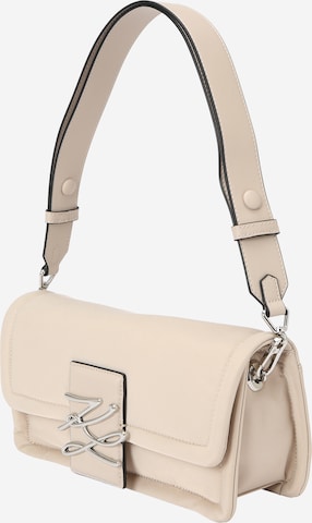 Karl Lagerfeld Schoudertas in Beige: voorkant