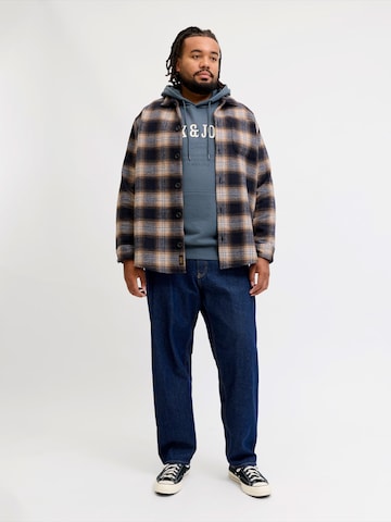 Jack & Jones Plus Comfort Fit Hemd 'JJESOHO OLLIE' in Blau