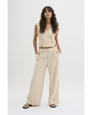 My Essential Wardrobe Loose fit Pants 'MWLavita' in Beige: front