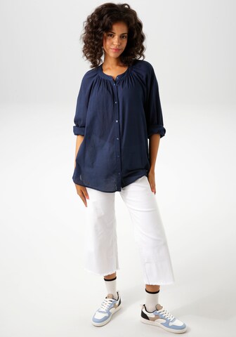 Aniston CASUAL Bluse in Blau