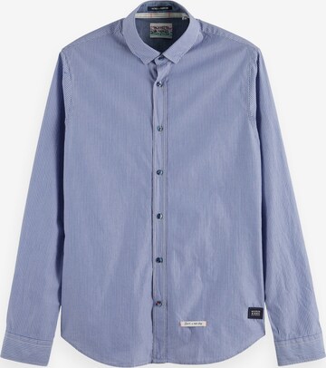 Coupe slim Chemise SCOTCH & SODA en bleu : devant