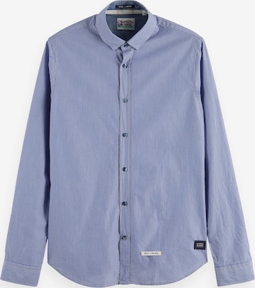 SCOTCH & SODA Slim fit Overhemd in Blauw: voorkant
