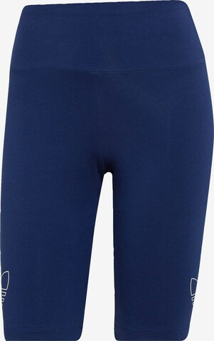 Skinny Leggings 'Bike' de la ADIDAS ORIGINALS pe albastru: față