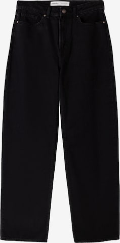 Bershka Loosefit Jeans in Schwarz: Vorderseite