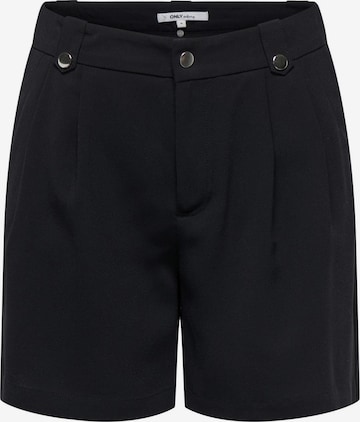ONLY Regular Pleat-Front Pants 'Leila' in Black: front