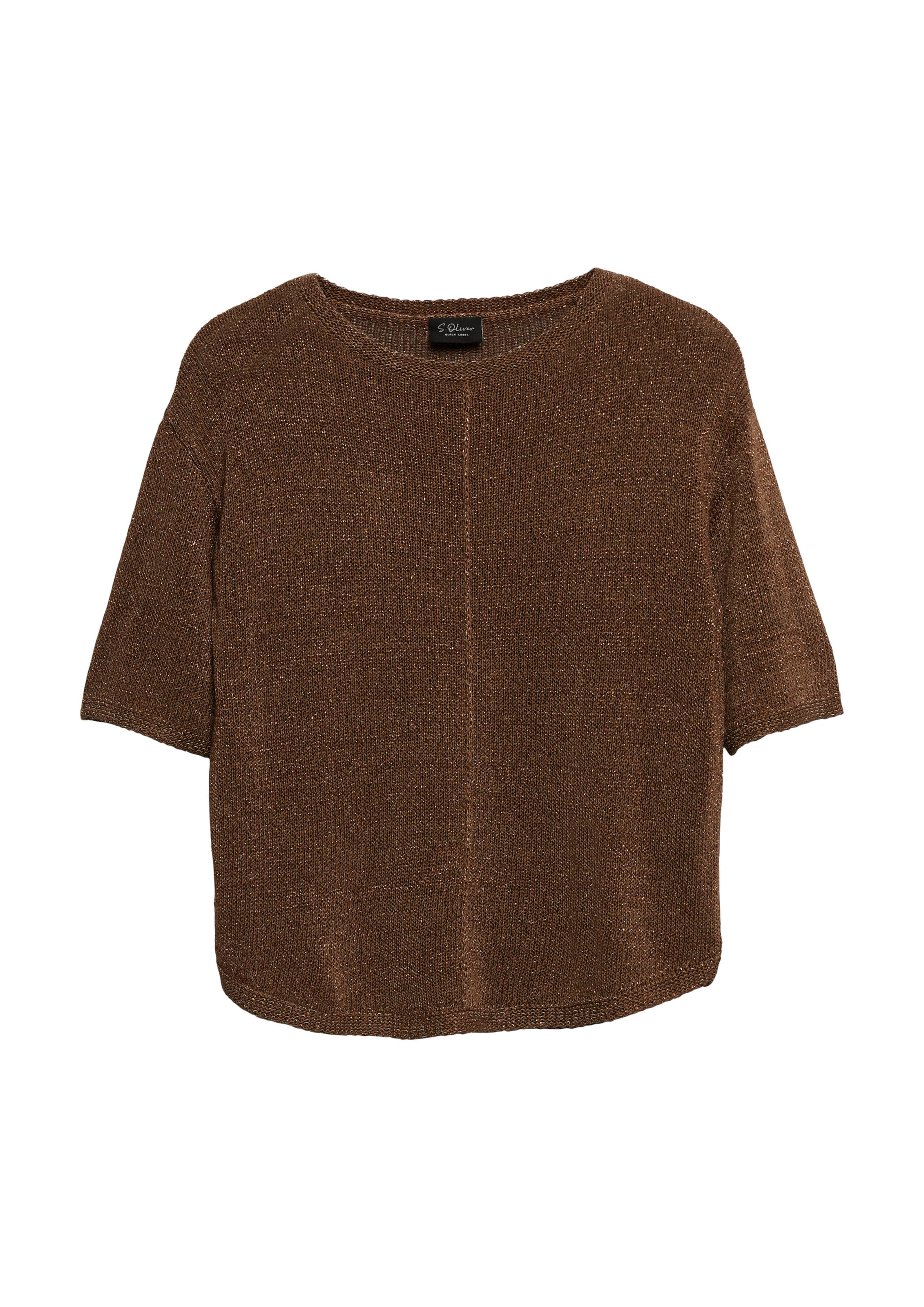 s.Oliver BLACK LABEL Trui in Bruin: voorkant