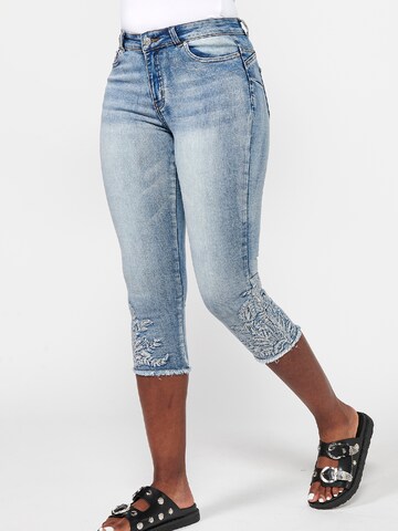 KOROSHI Skinny Jeans in Blau