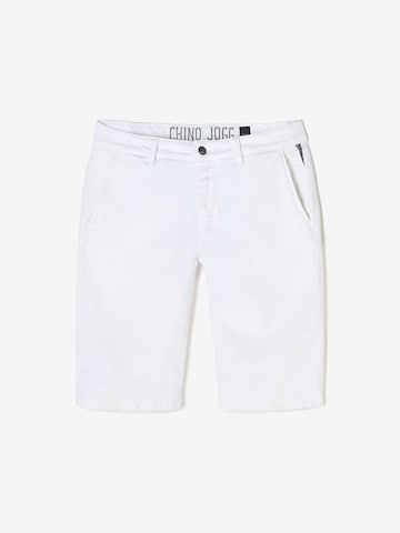 Pantalon Le Temps Des Cerises en blanc : devant