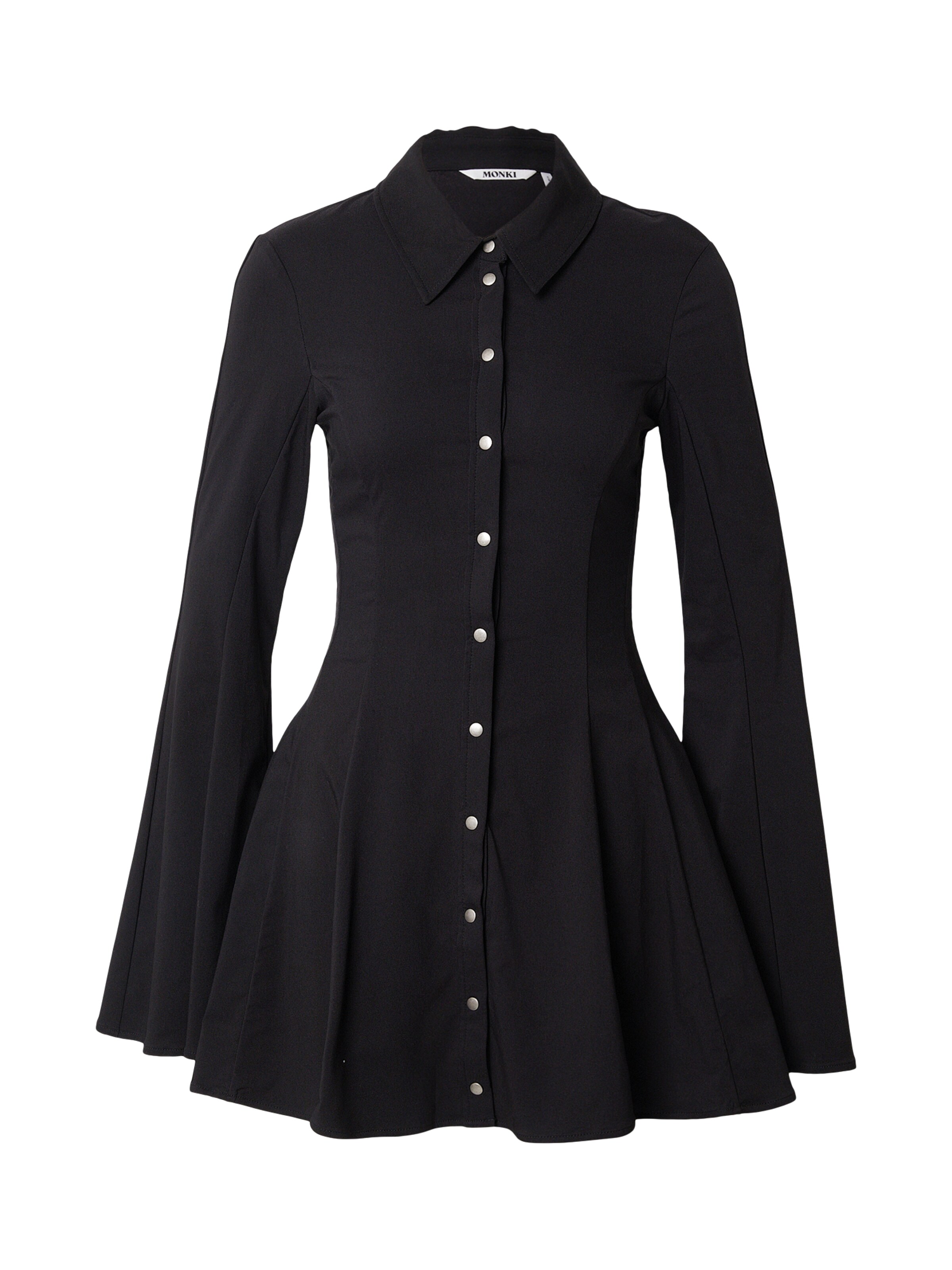 Robe-chemise Monki en noir : devant