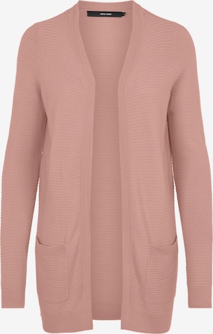 VERO MODA Knit cardigan 'Bobbie' in Pink: front