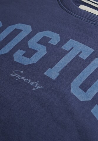 Sweat-shirt 'Athletic Essentials' Superdry en bleu