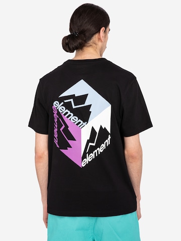 ELEMENT T-shirt 'JOINT CUBE' i svart: framsida