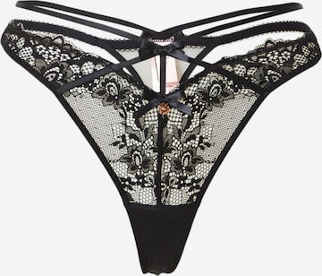 Boux Avenue String 'YONINA' i svart: framsida