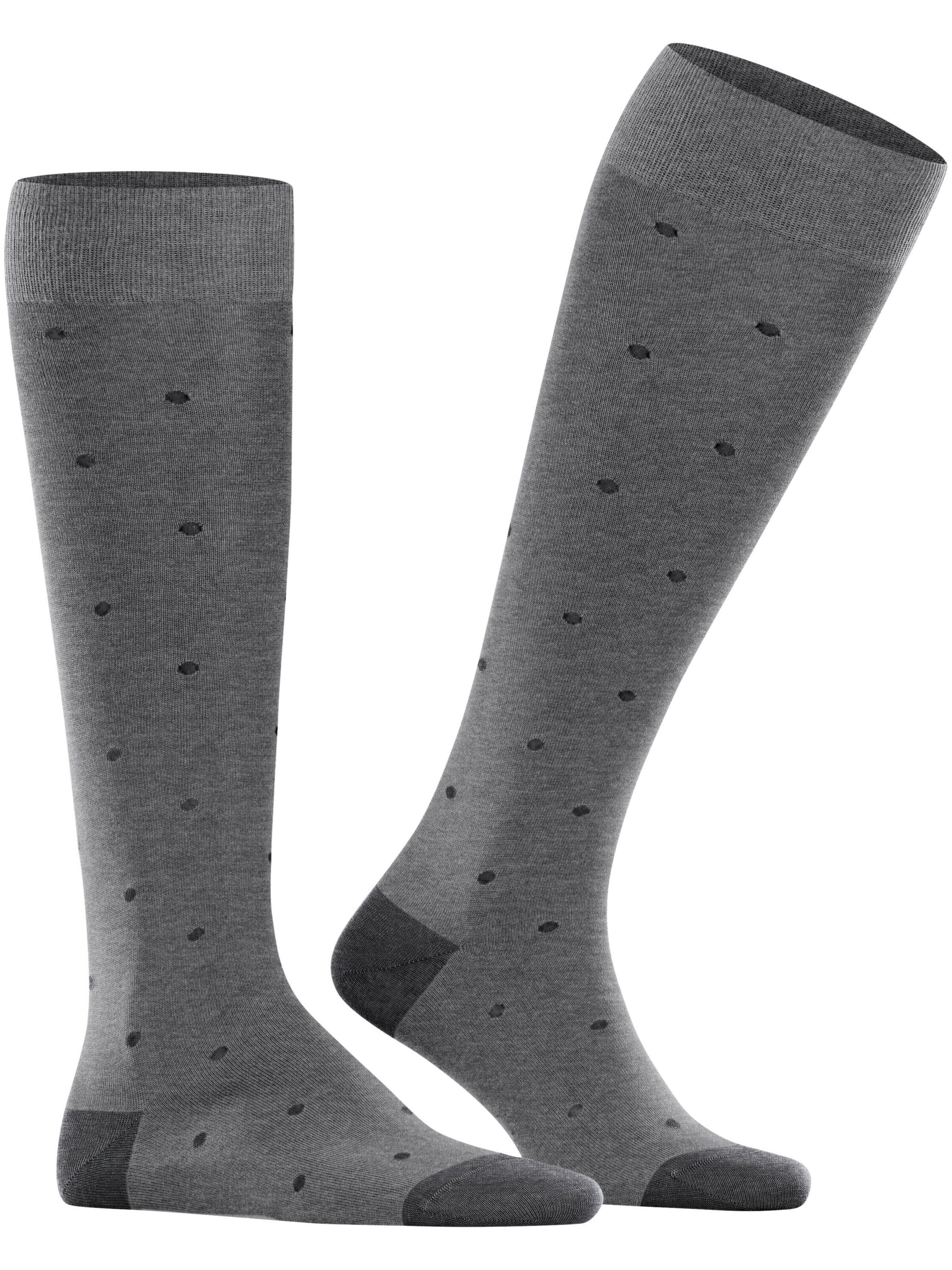 FALKE Knee High Socks 'Dot' in Grey: front