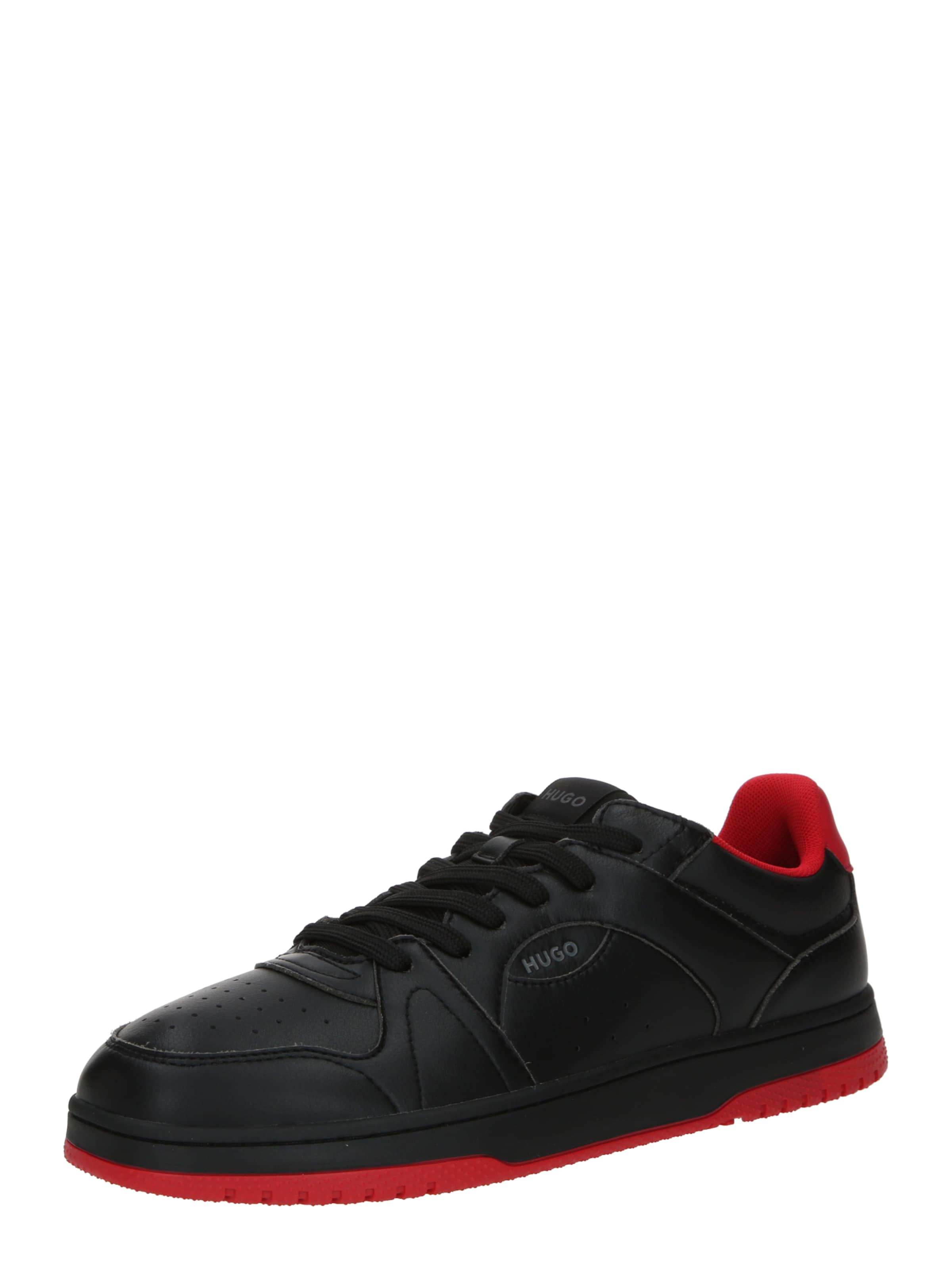 HUGO Platform trainers 'Hadrian' in Black: front