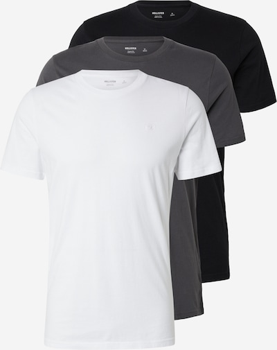 Marškinėliai iš HOLLISTER, spalva – tamsiai pilka / juoda / balta, Prekių apžvalga