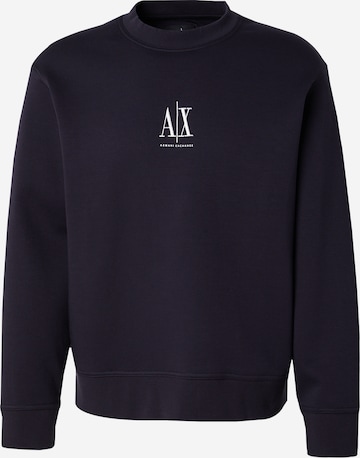 Felpa di ARMANI EXCHANGE in blu: frontale