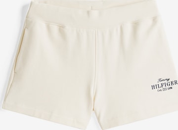 Pantalon TOMMY HILFIGER en blanc : devant