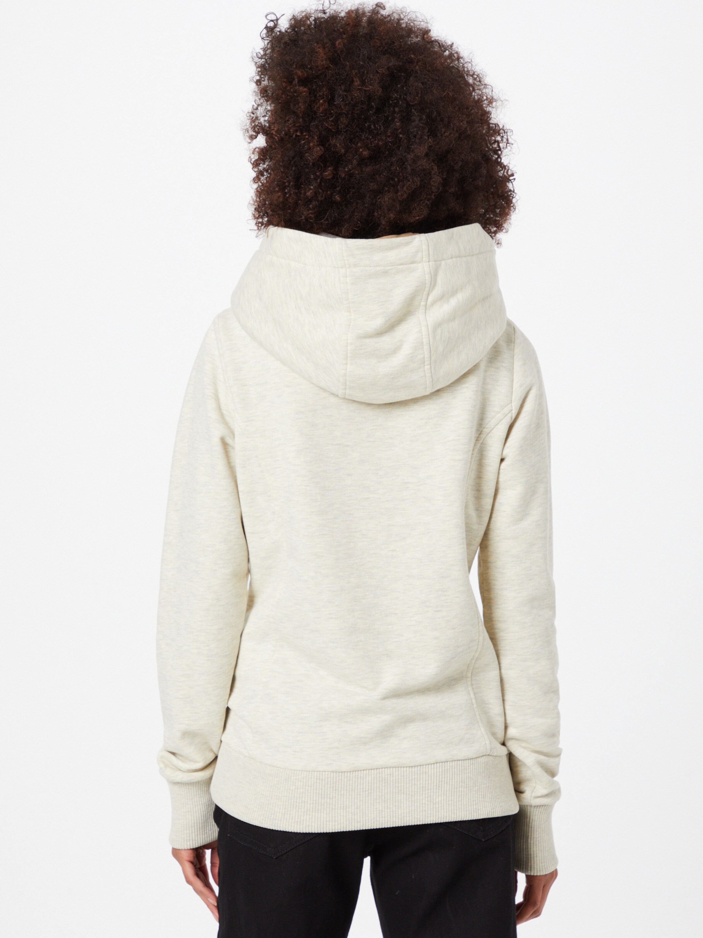 Frauen Sweat Fli Papigu Sweatshirt 'Schönste Frau in Stadt' in Weißmeliert - CA10652 Frauen Sweat Fli Papigu Sweatshirt 'Schönste Frau in Stadt' in Weißmeliert - CA10652
