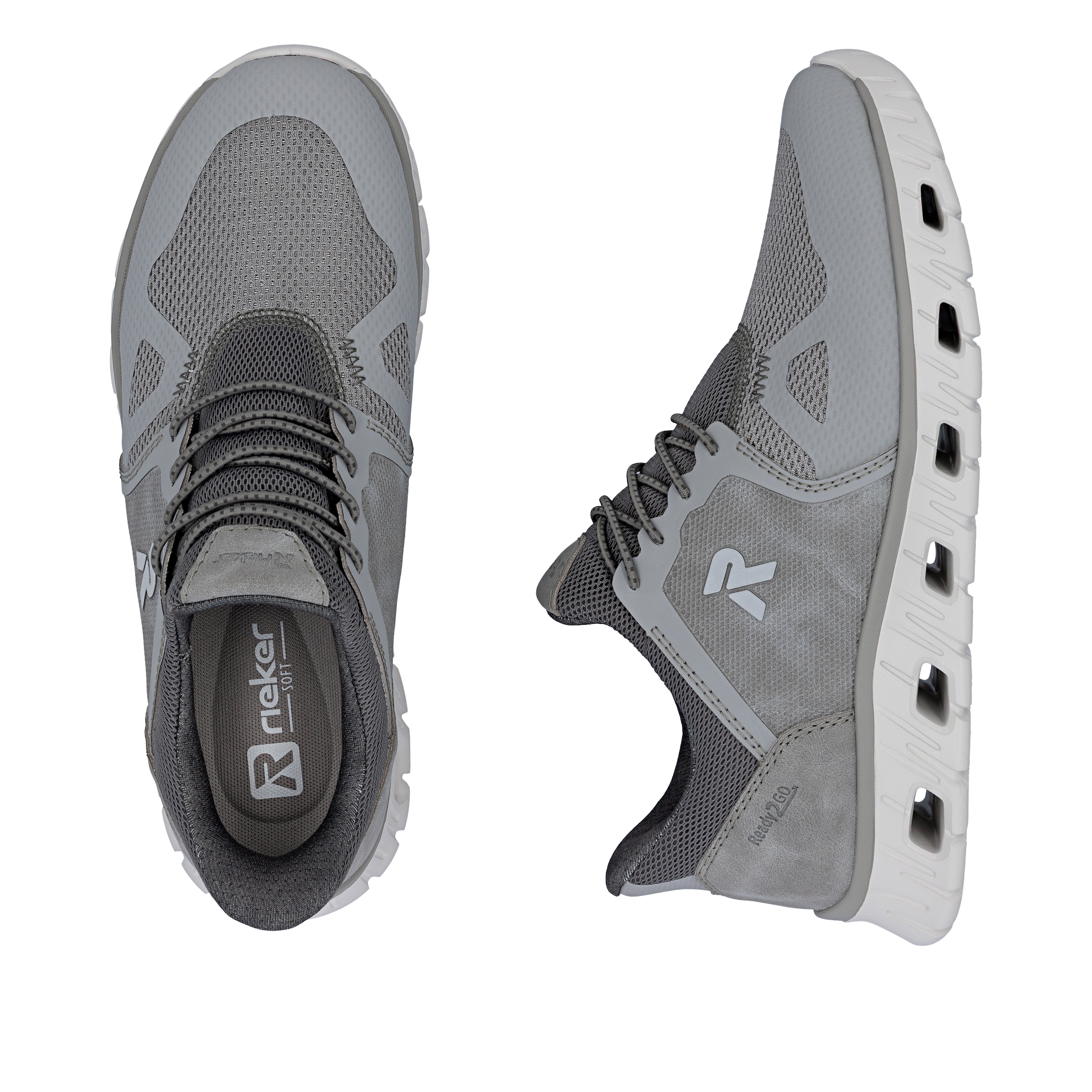 Rieker Slip-Ons in Grey