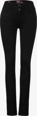 STREET ONE Skinny Jeans in Black: front