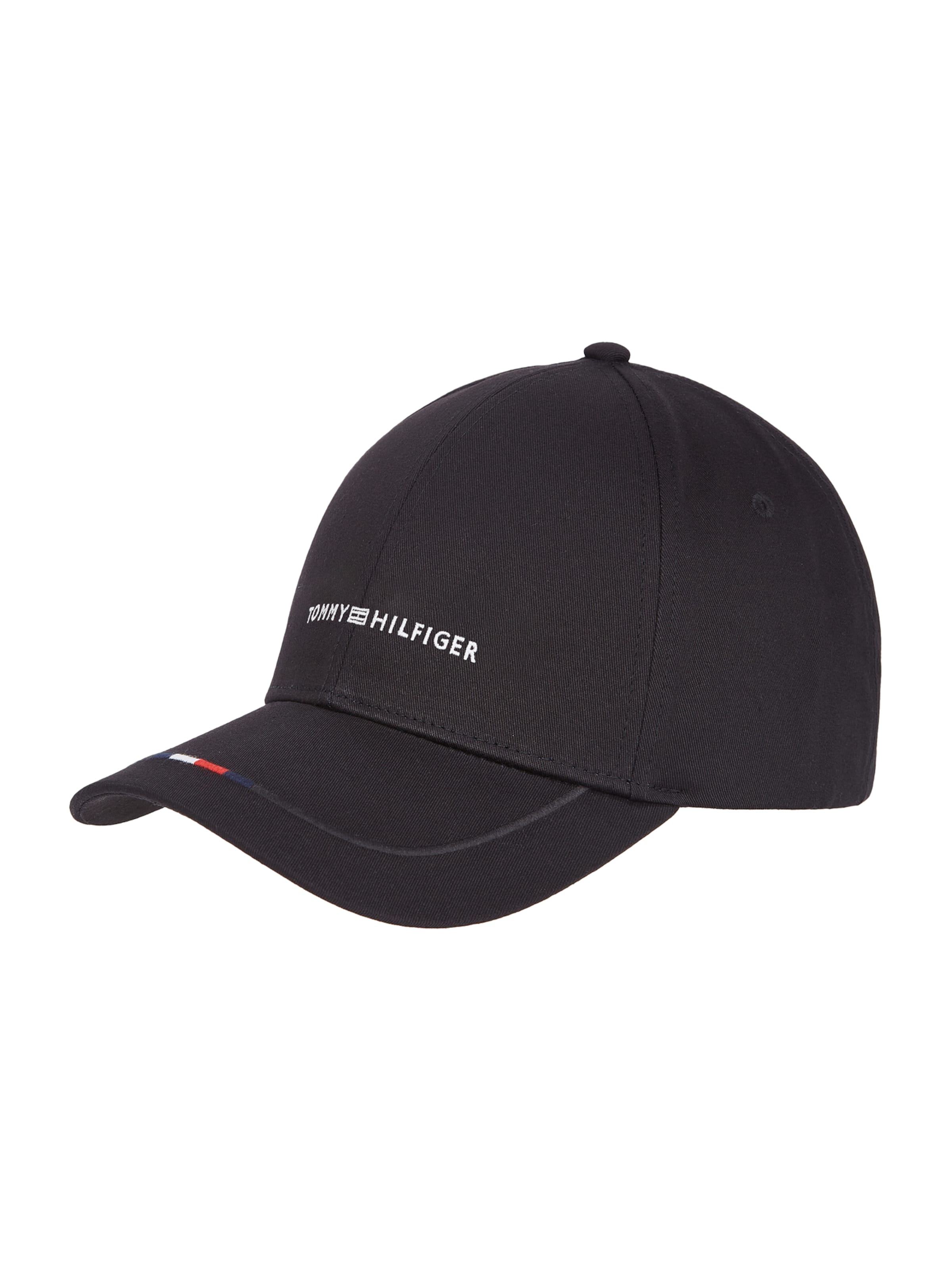 TOMMY HILFIGER Cap 'Foundation' in Black: front