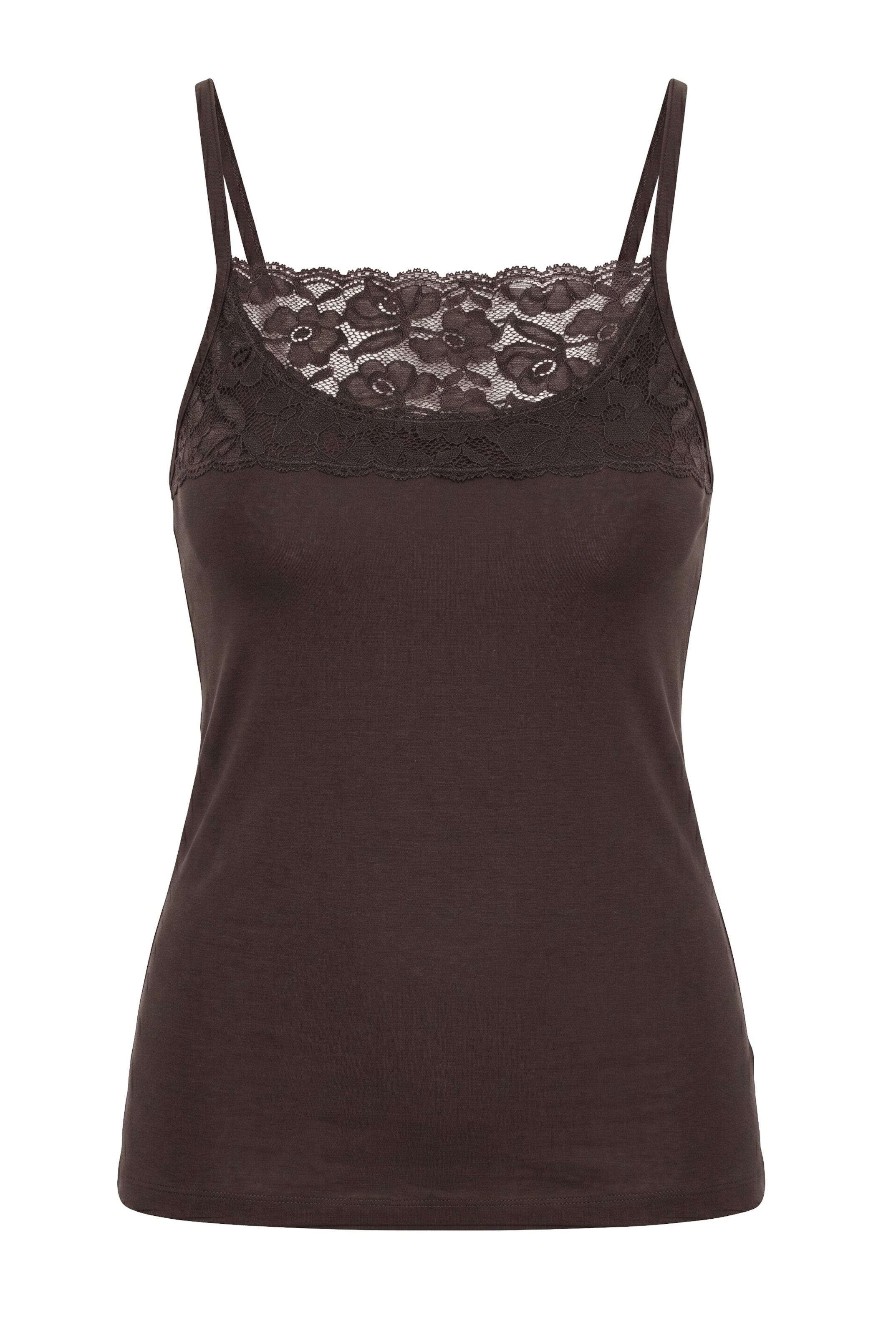 Ulla Popken Unterhemd in Braun: Vorderseite