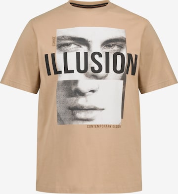 T-Shirt STHUGE en beige : devant