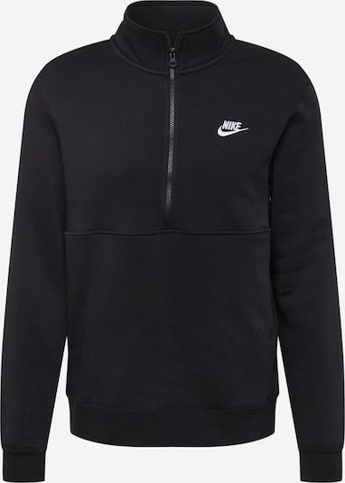 Nike Sportswear Μπλούζα φούτερ σε μαύρο / λευκό, Άποψη προϊόντος