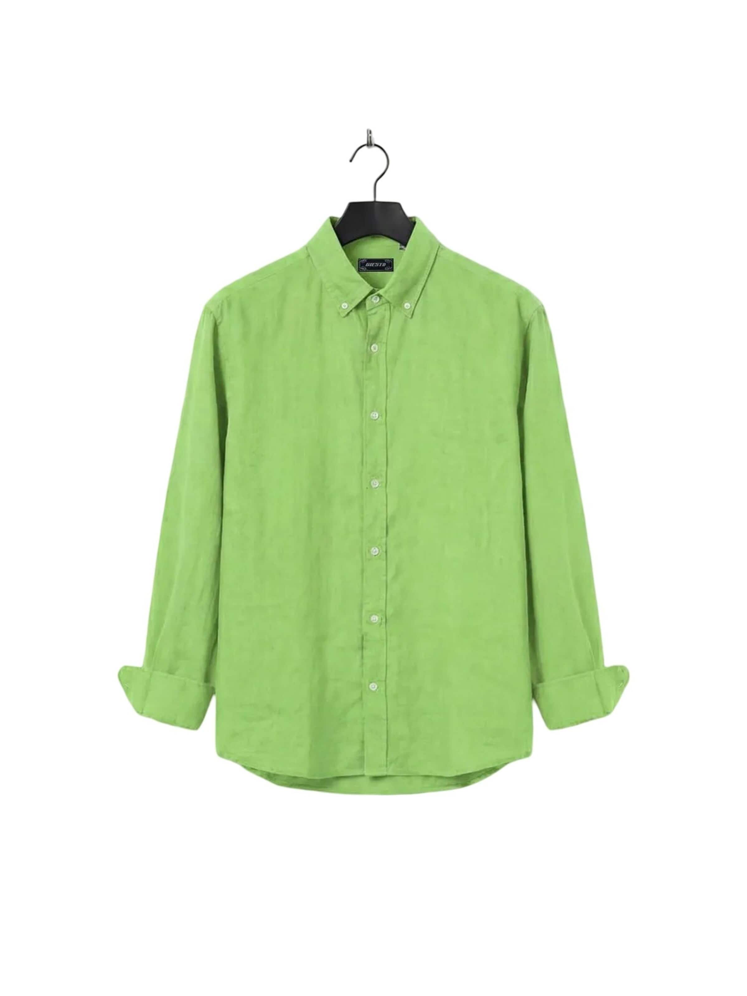 Comfort fit Maglietta 'Hemden' di Giesto in verde: frontale