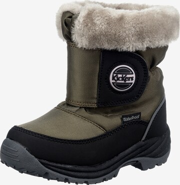 Kickers Snow Boots 'WPF' in Green: front