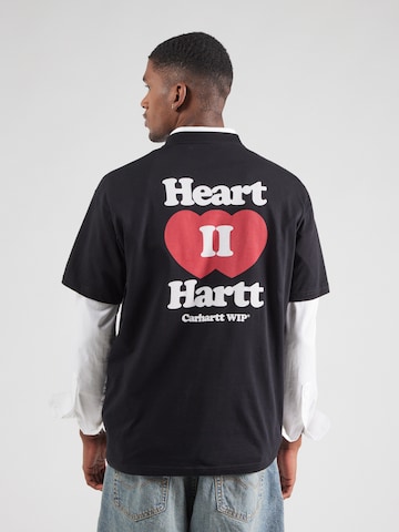 Carhartt WIP Bluser & t-shirts 'Heart II Hartt' i sort: forside