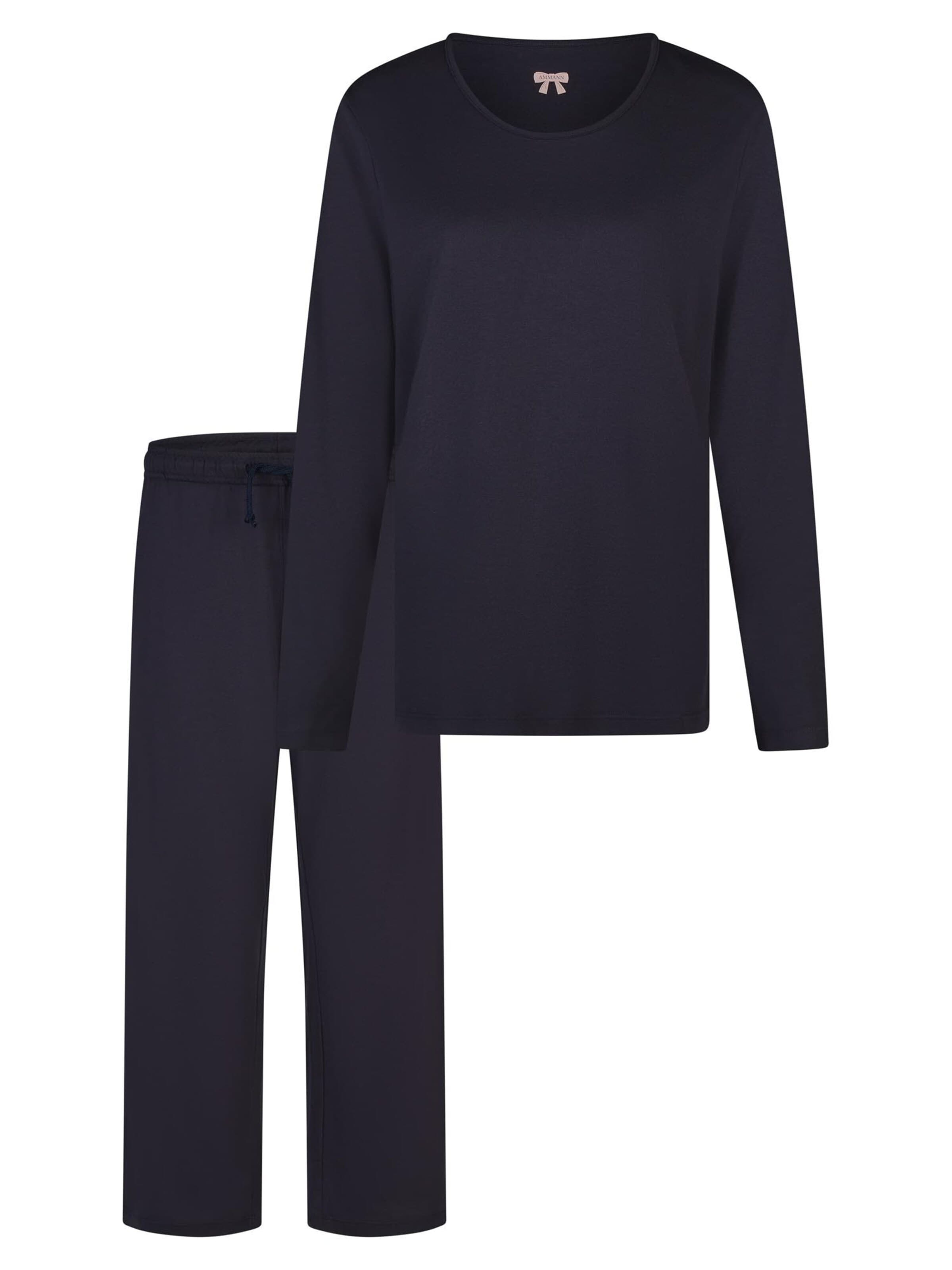 Ammann Pyjama 'Mix & Match' in Blauw: voorkant