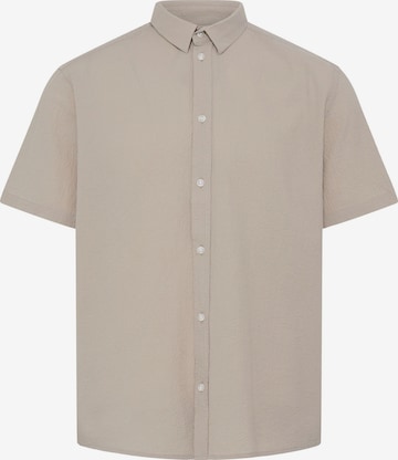 BLEND Comfort fit Button Up Shirt ' BHAvan ' in Beige: front