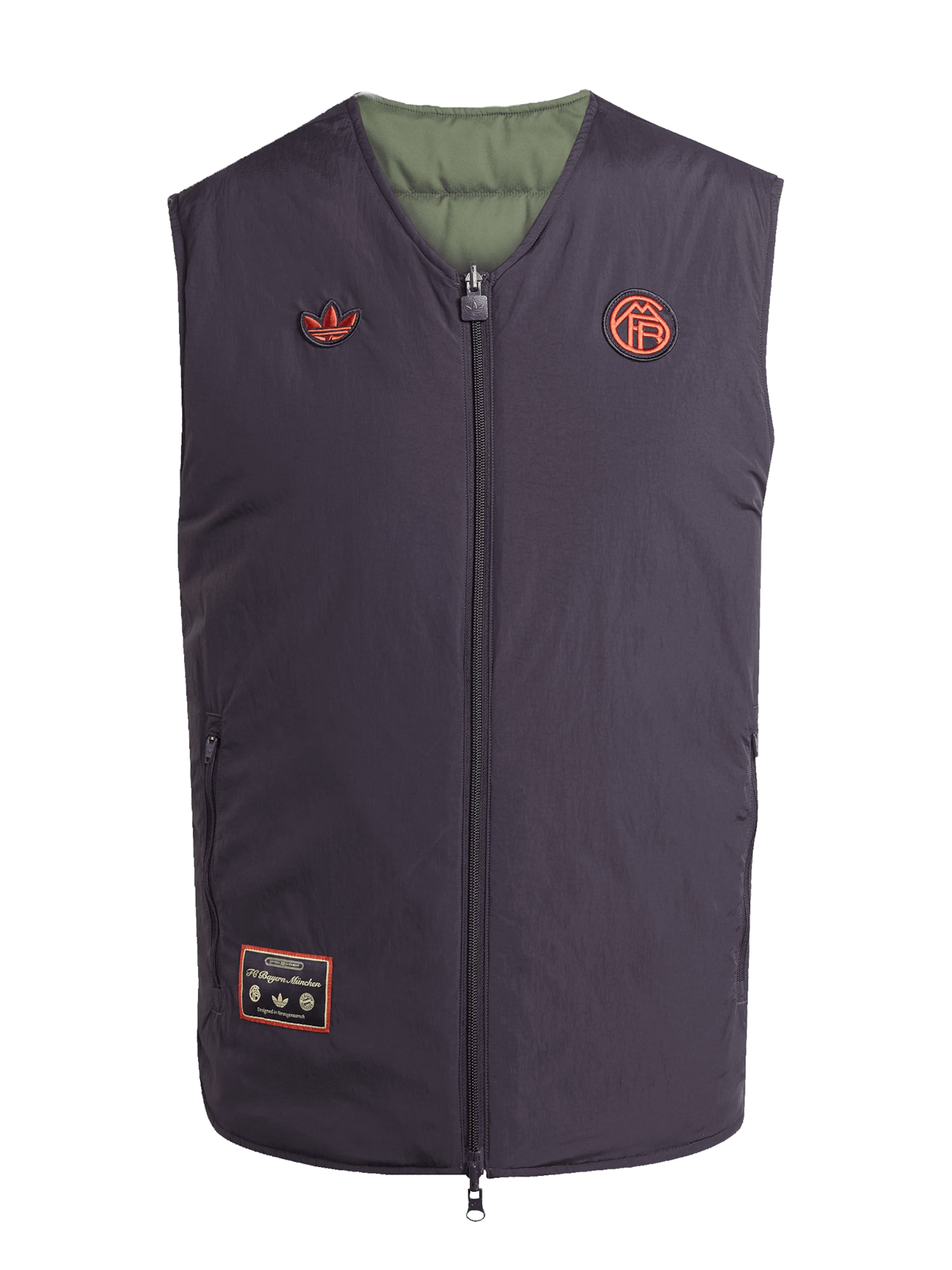 ADIDAS ORIGINALS - Chaleco 'FC Bayern München Terrace Icons' en lila: frente