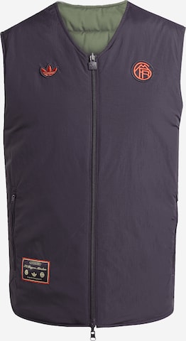 Gilet 'FC Bayern München Terrace Icons' ADIDAS ORIGINALS en violet : devant