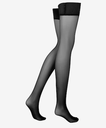 Hunkemöller Overknee Strümpfe 'Stay Ups 15 Denier Second Skin' in Schwarz