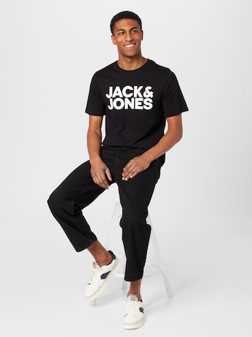 melns JACK & JONES T-Krekls