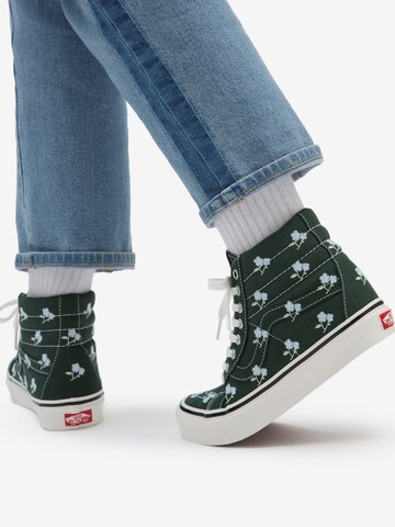 Baskets hautes VANS en vert