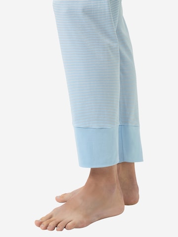 Mey Pyjama 'Simple Stripes' in Blauw